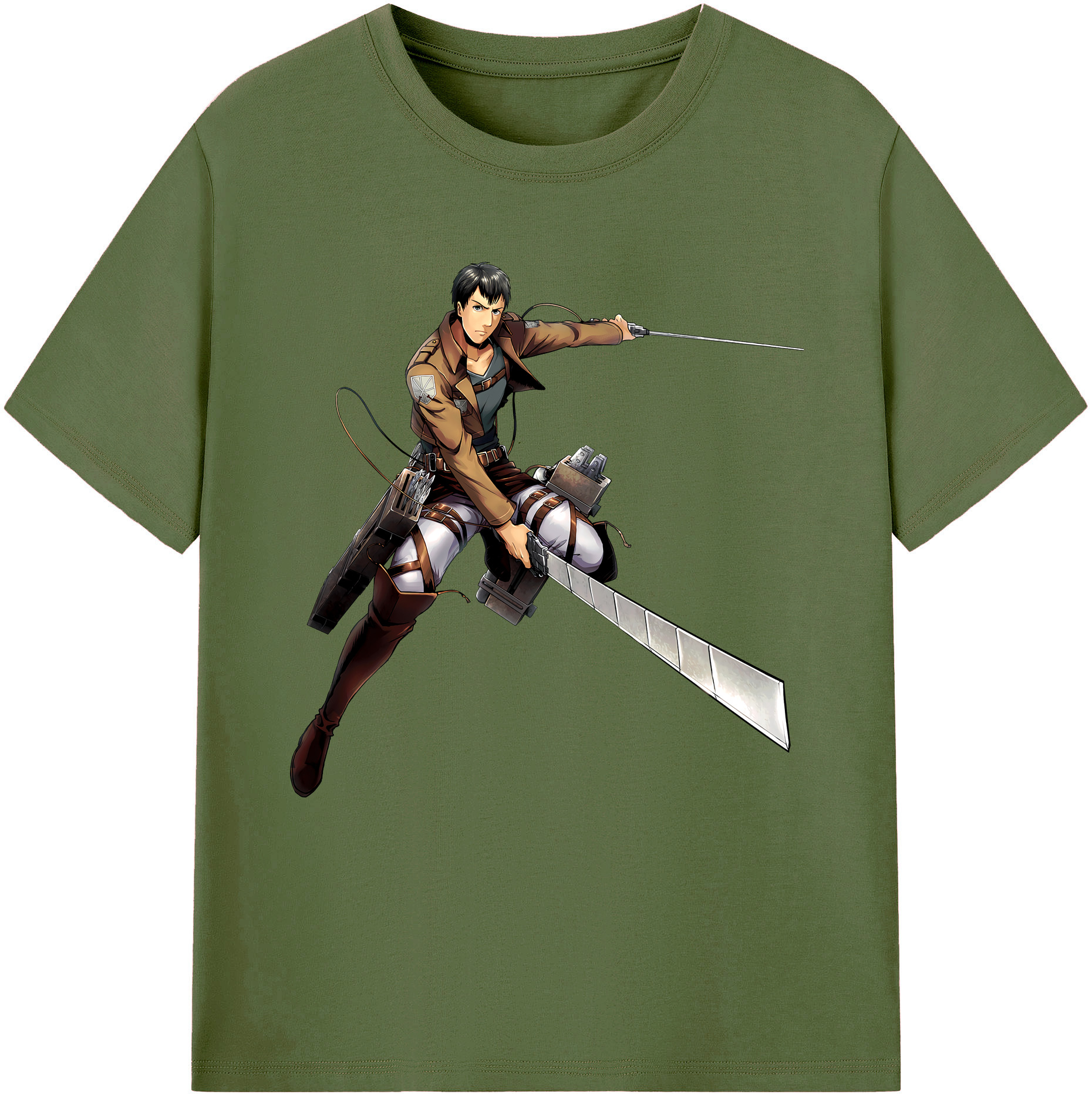 （画像用） 進撃の巨人 ベルトルト・フーバー Attack on Titan Bertholdt Hoover 綿100％半袖Tシャツ（フロントプリント）